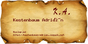 Kestenbaum Adrián névjegykártya