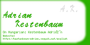 adrian kestenbaum business card